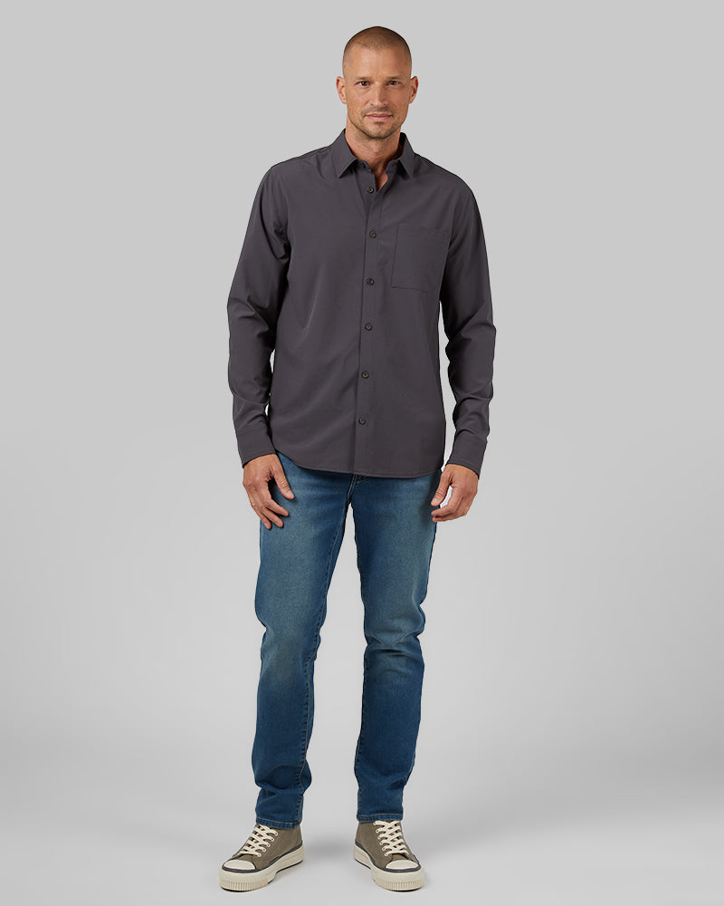 MEN'S CASUAL LONG SLEEVE DRESS SHIRT