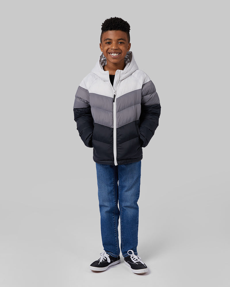 KIDS HOODED PUFFER JACKET