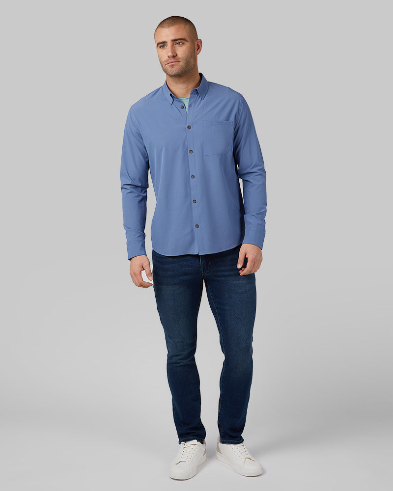 MEN'S CASUAL LONG SLEEVE DRESS SHIRT