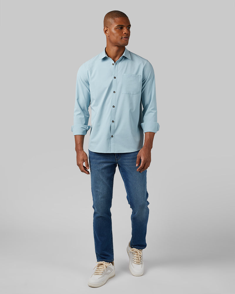 MEN'S CASUAL LONG SLEEVE DRESS SHIRT
