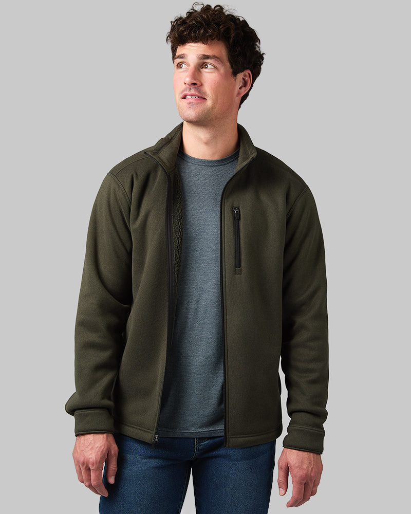 MEN'S PLUSH SHERPA-LINED FULL ZIP