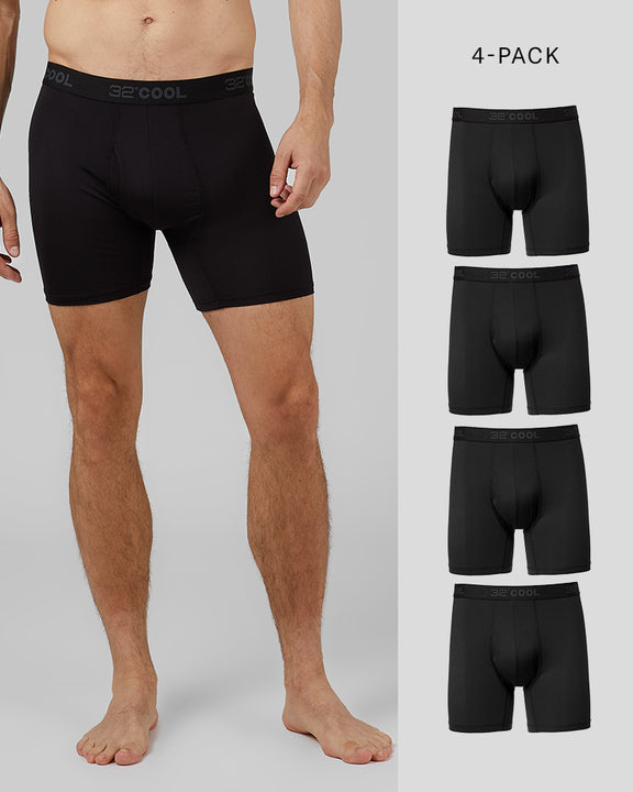MEN'S 4-PACK ACTIVE MESH BOXER BRIEF